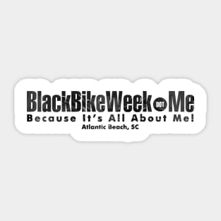 BlackBikeWeek.me - Black Sticker